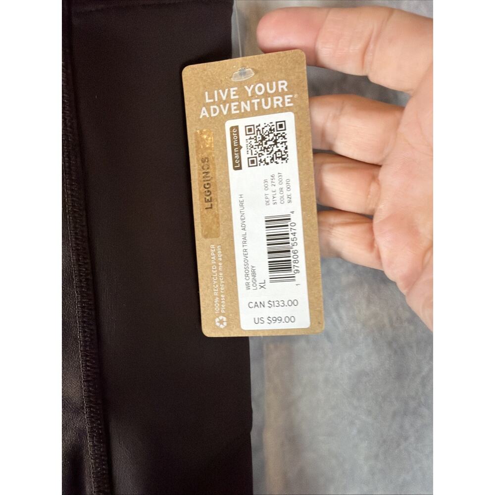 Eddie Bauer Womens Brown WR Crossover Trail Advent Leggings Size XL NWT MSRP $99 - Picture 4 of 8